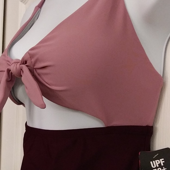 Speedo Tie Front One PieceSwimsuit Sz 8 - Picture 6 of 14